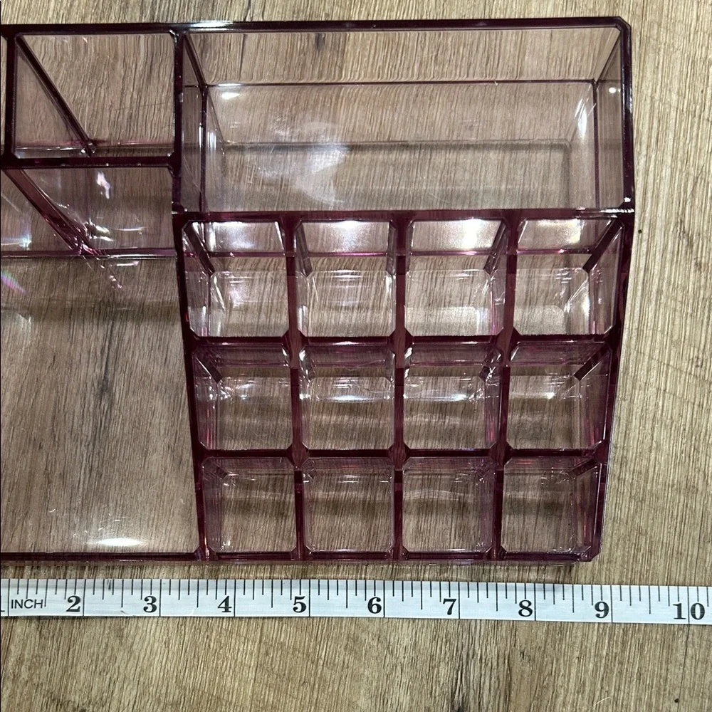 Purple Acrylic Makeup Organizer